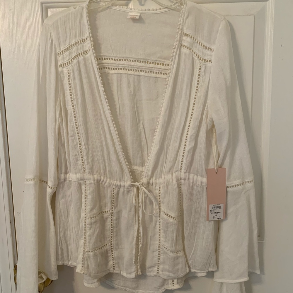 Cream Sun & Shadow too with front tie